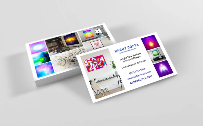 bc artist business cards example